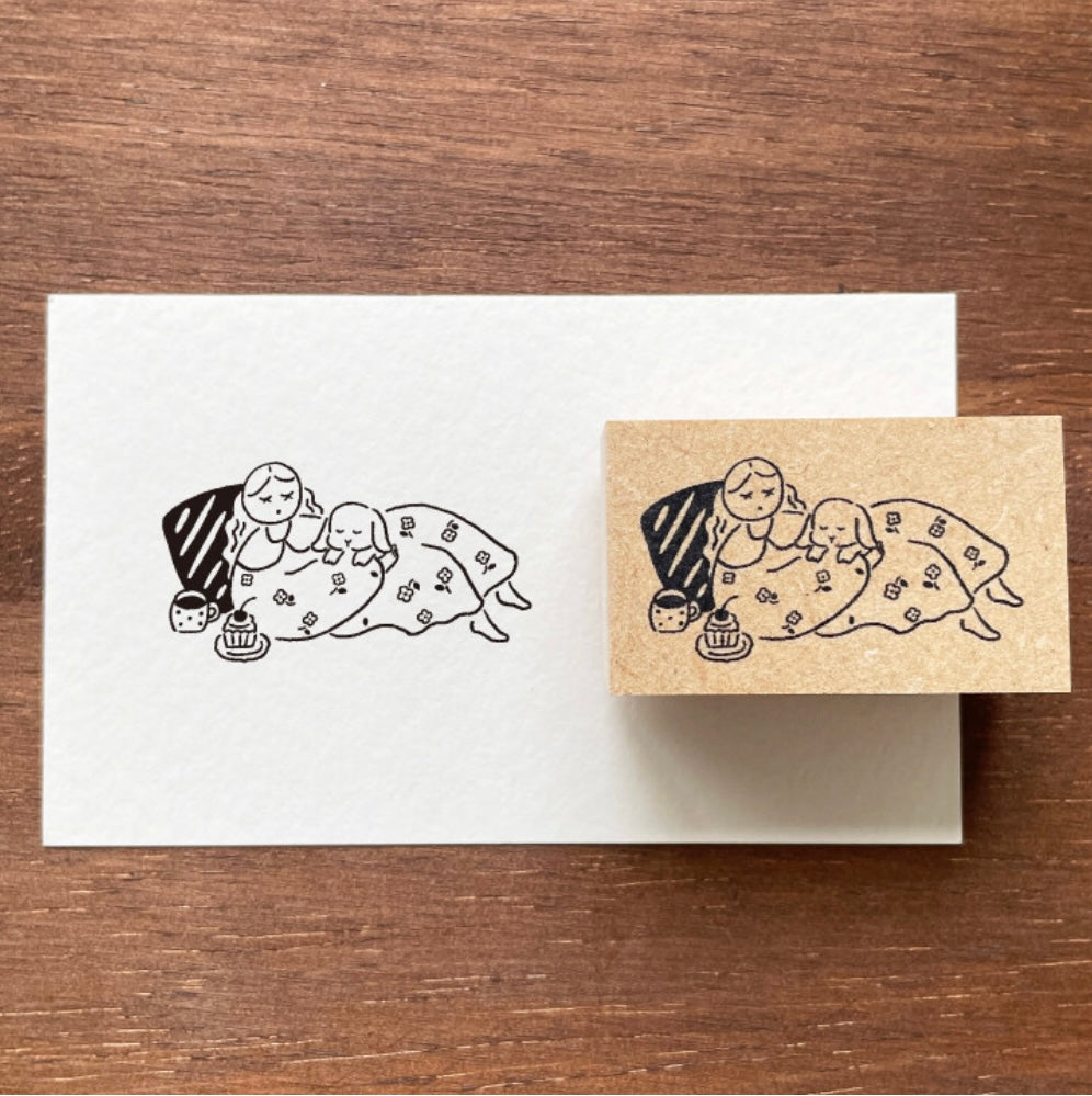 Marle-Chan Illustration Stamp Pajama Time