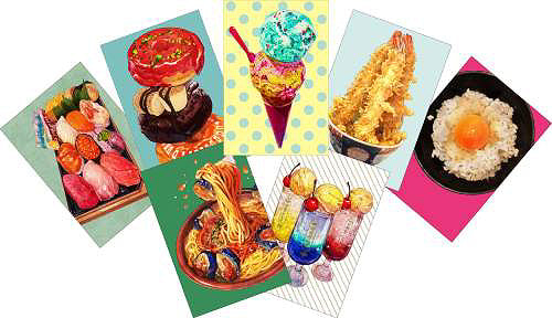 Meshitero! Specialite Momiji Mao Postcard Book