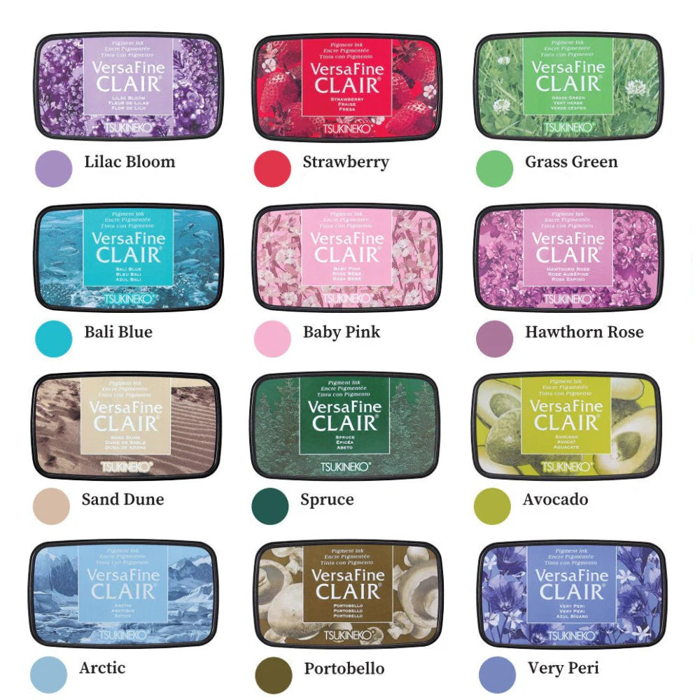VersaFine Clair Pigment Ink Pads - Natural Colors *NEW*