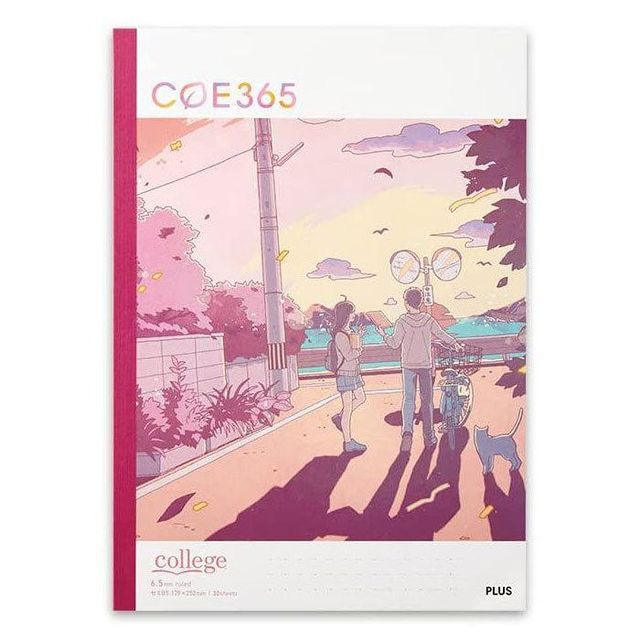 COE365 college Notebook Semi B5 6.5mm Ruled - Way Home (30 Sheets)