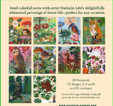Forest Life Notes: 20 Notecards & Envelopes