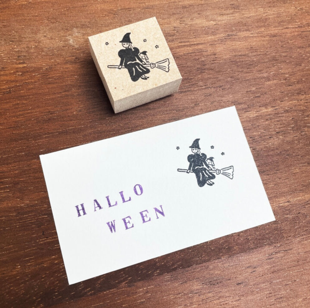 Marle-Chan Witch Seasonal Illustration Stamp