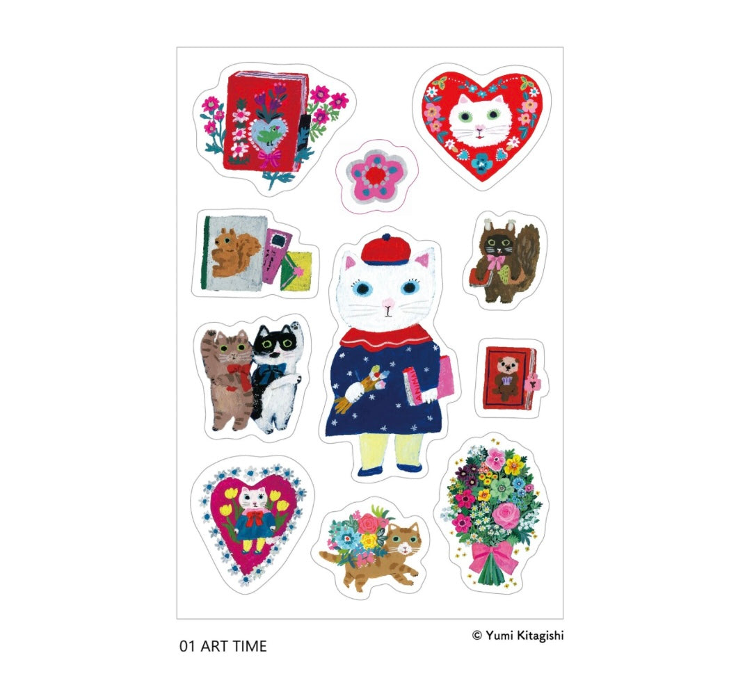 SANBY x Yumi Kitagishi Multi-Sticker - Art Time
