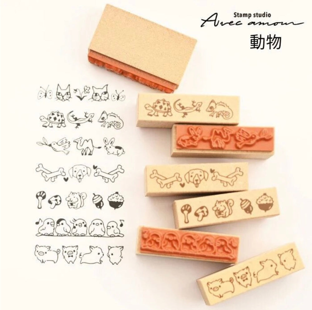 Border Stamp Animals 7-pcs Set