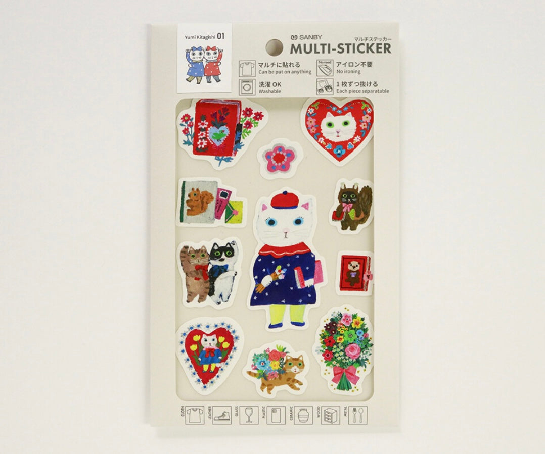 SANBY x Yumi Kitagishi Multi-Sticker - Art Time