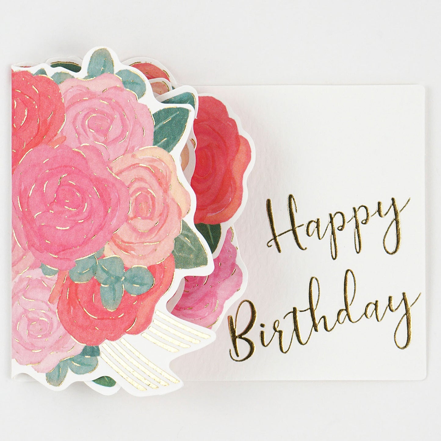 Birthday Flower Pop-Up Mini Card - Rose