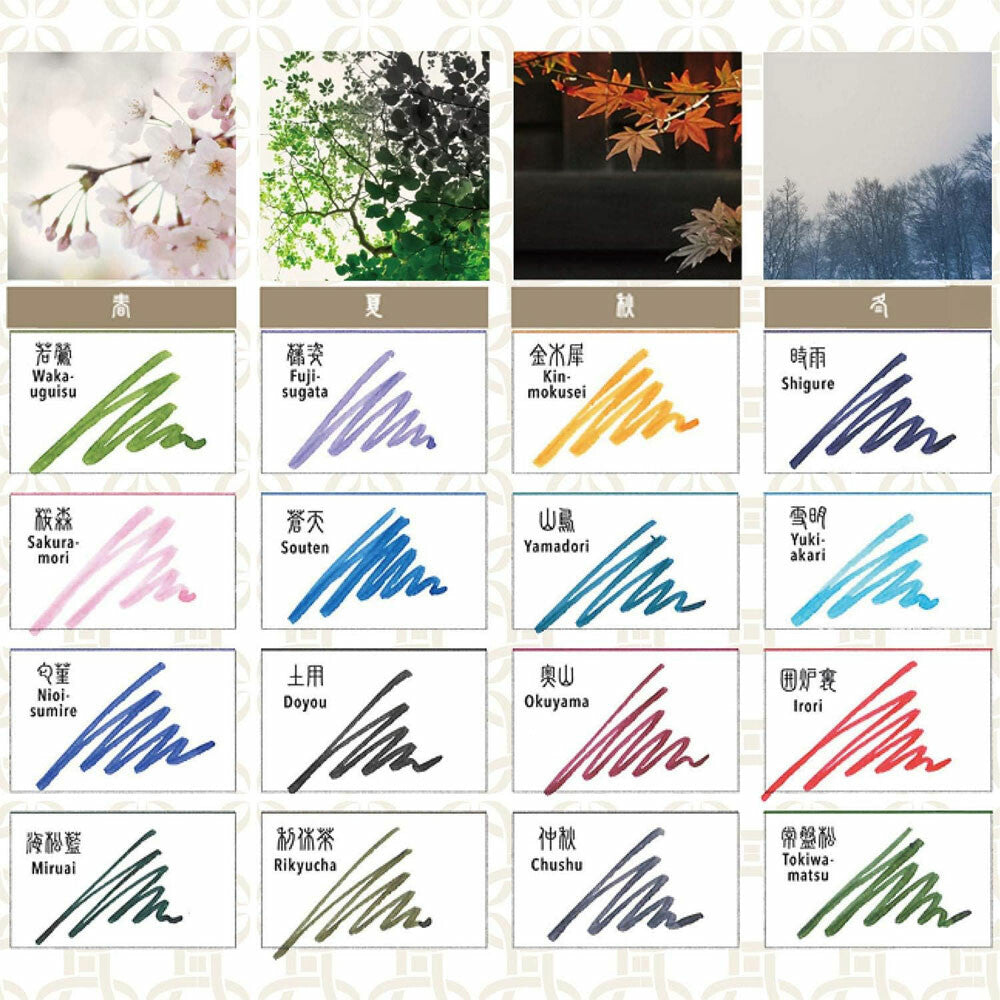 Sailor Shikiori Fountain Pen Ink - Winter (20ml)