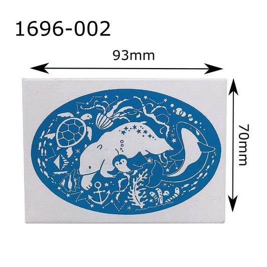 Natsuko Taguchi x Kodomo No Kao Art Wooden Stamp - Animals of the Sea