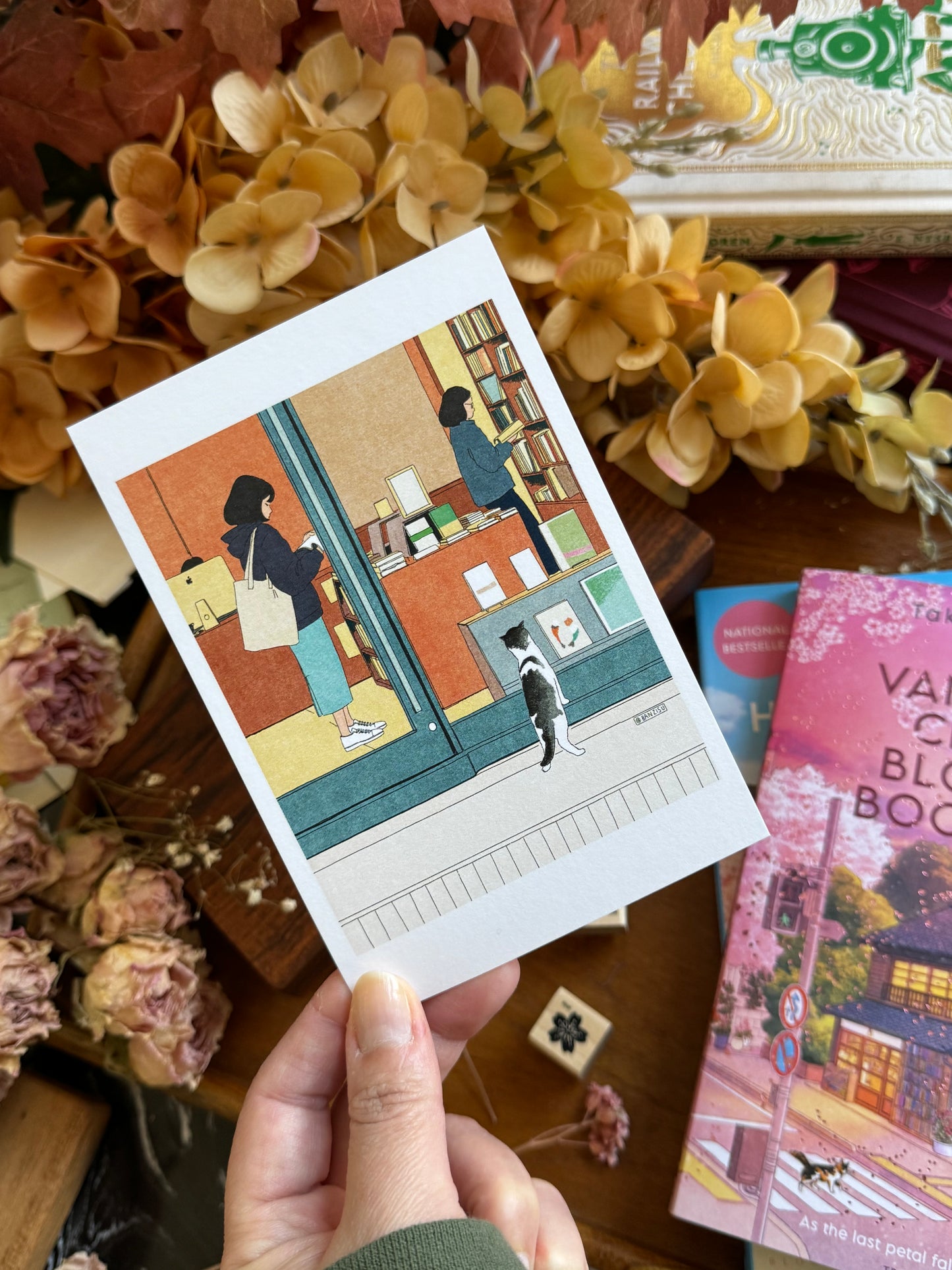 [Banzisu] BZ18 Postcard - Daytime at the Bookstore (Spring Flare)
