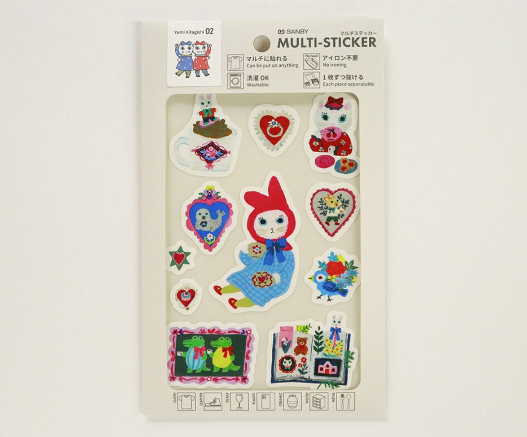 SANBY x Yumi Kitagishi Multi-Sticker - Tea Time