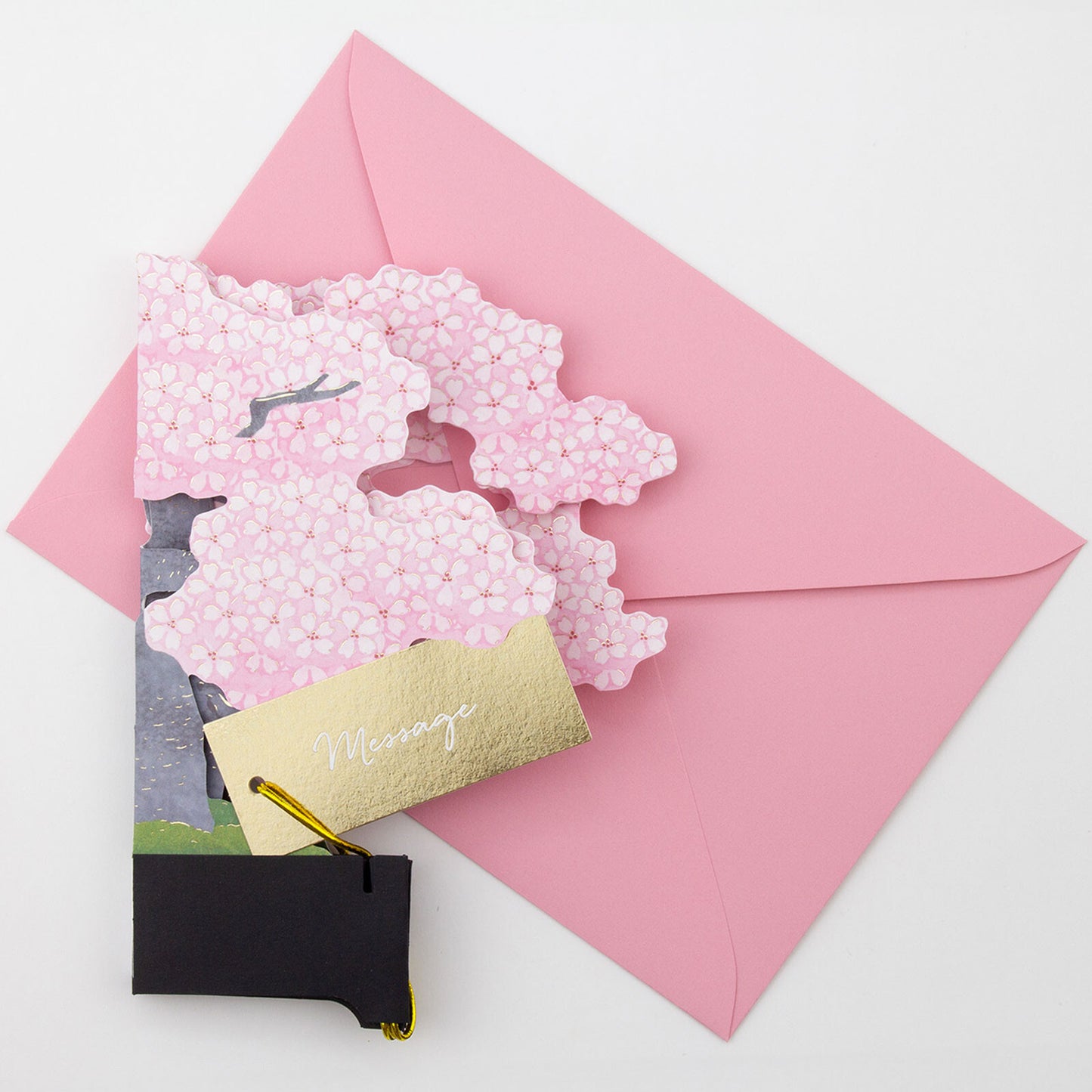 Sakura Bonsai Pop-Up Postcard