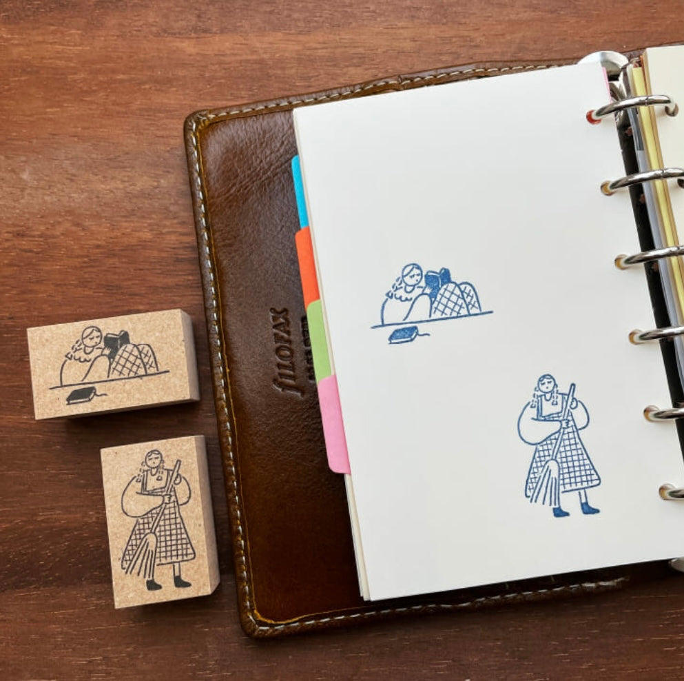 Marle-Chan Illustration Stamp Reading