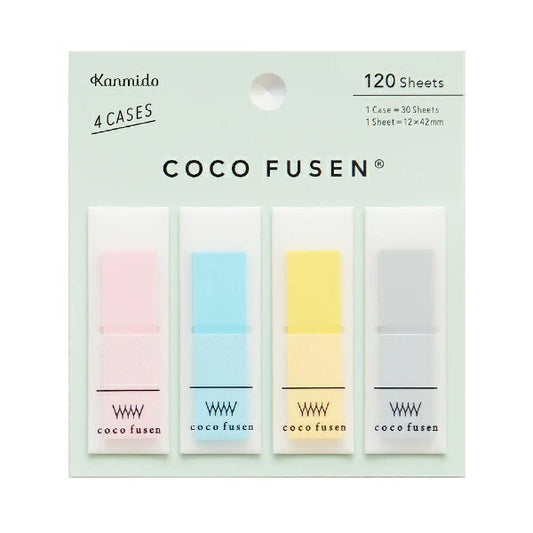 KANMIDO Sticky Notes Color COCO FUSEN -120 Sheets - 12x42mm