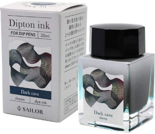 Sailor Dipton Sheen Bottled Ink for Dip Pens - Dark Cave 20ml