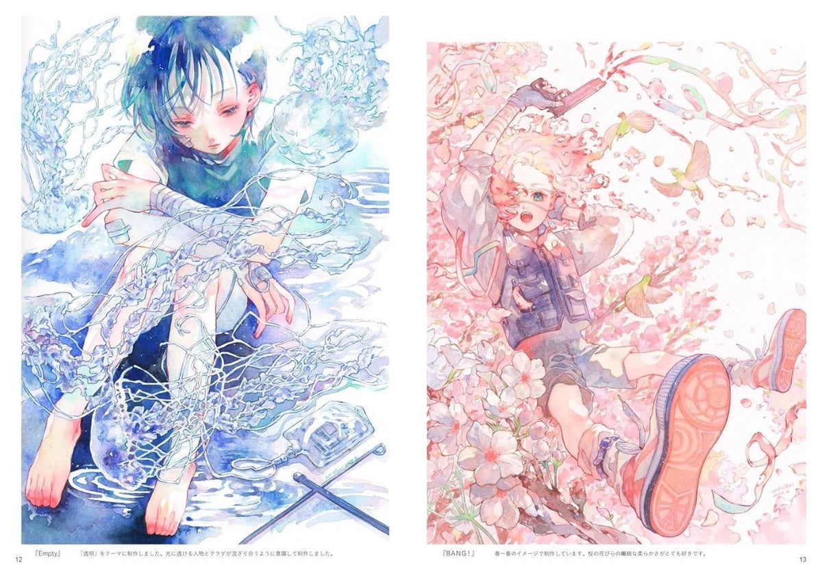 Maki Ashiya Art Collection & Illustration Making
