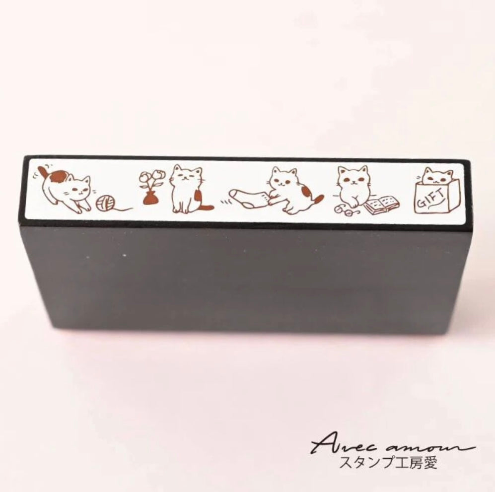 Cat Border Stamp