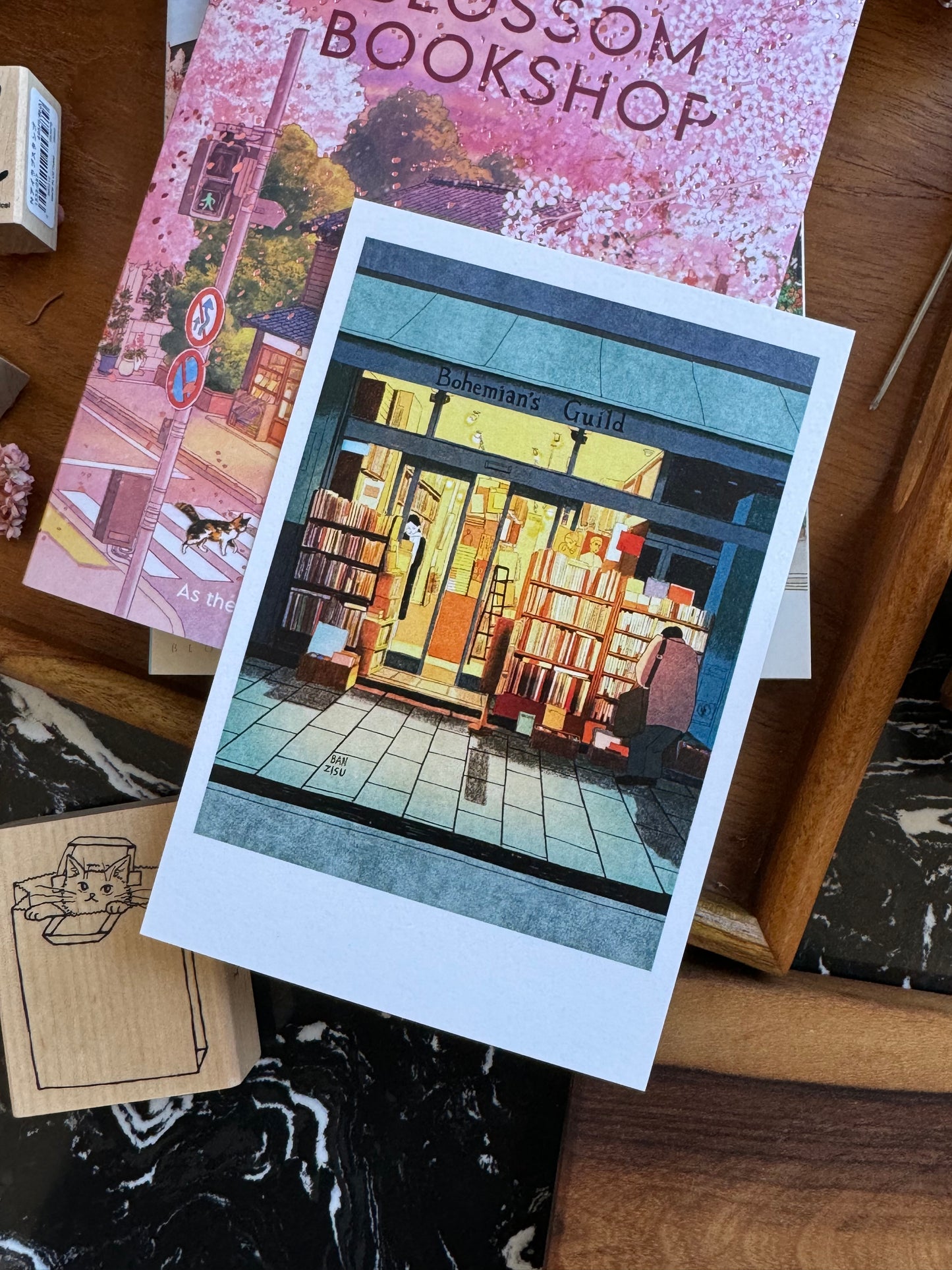 [Banzisu] BZ26 Postcard - Jimbocho Bohemian Guild Bookstore