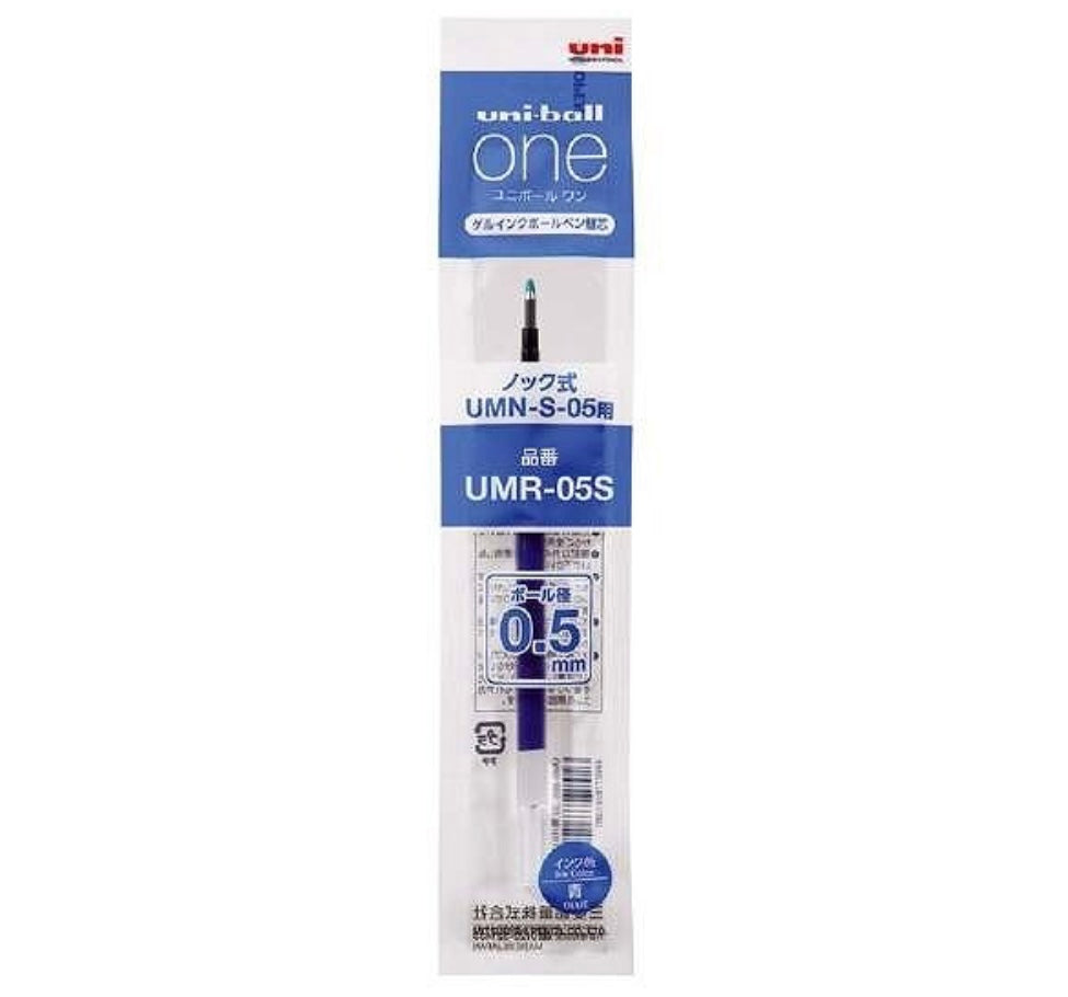 Mitsubishi Uni-Ball ONE Ballpoint Pen Refill Black, Blue, Red 0.5mm