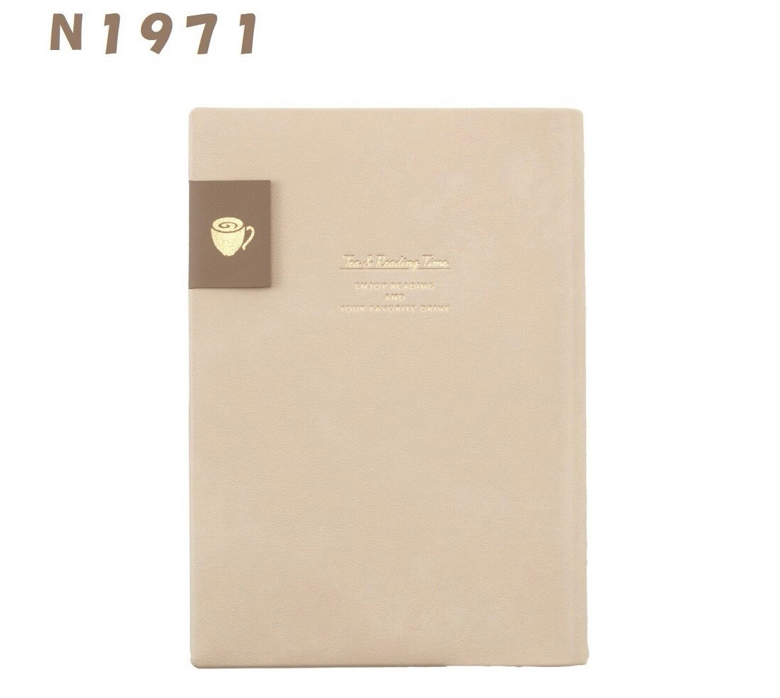 Book Cover Tea & Diary Time Diary Journal Notebook - A6