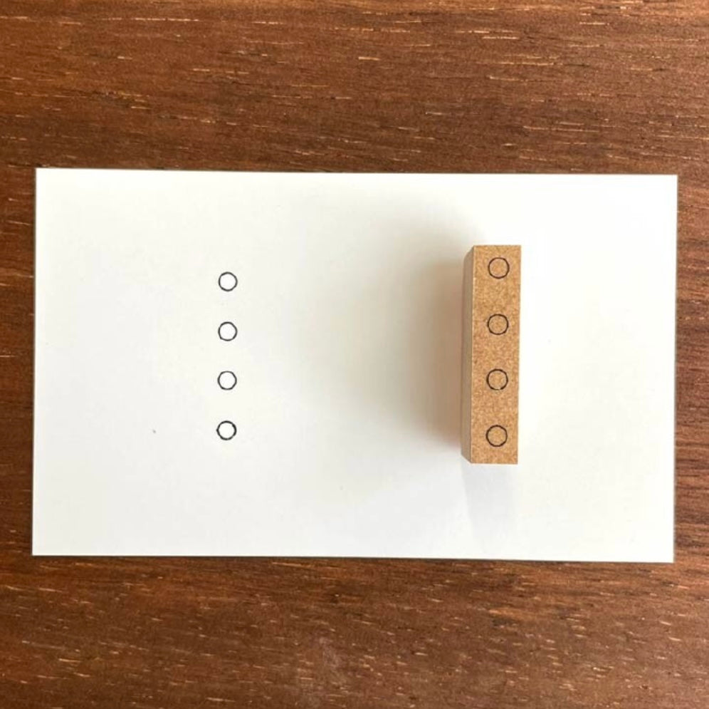 Stamp Marche Check Box, Round 24mm