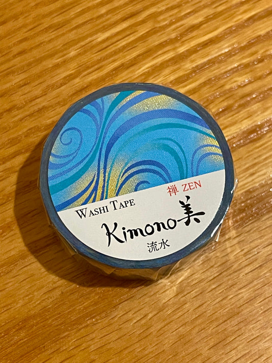 WT Kimono Washi Tape - Blue Sea
