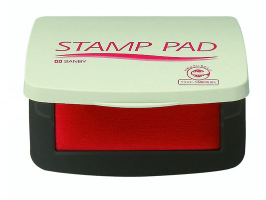 Stamp Ink Pad SANBY Small Red, Black, Blue