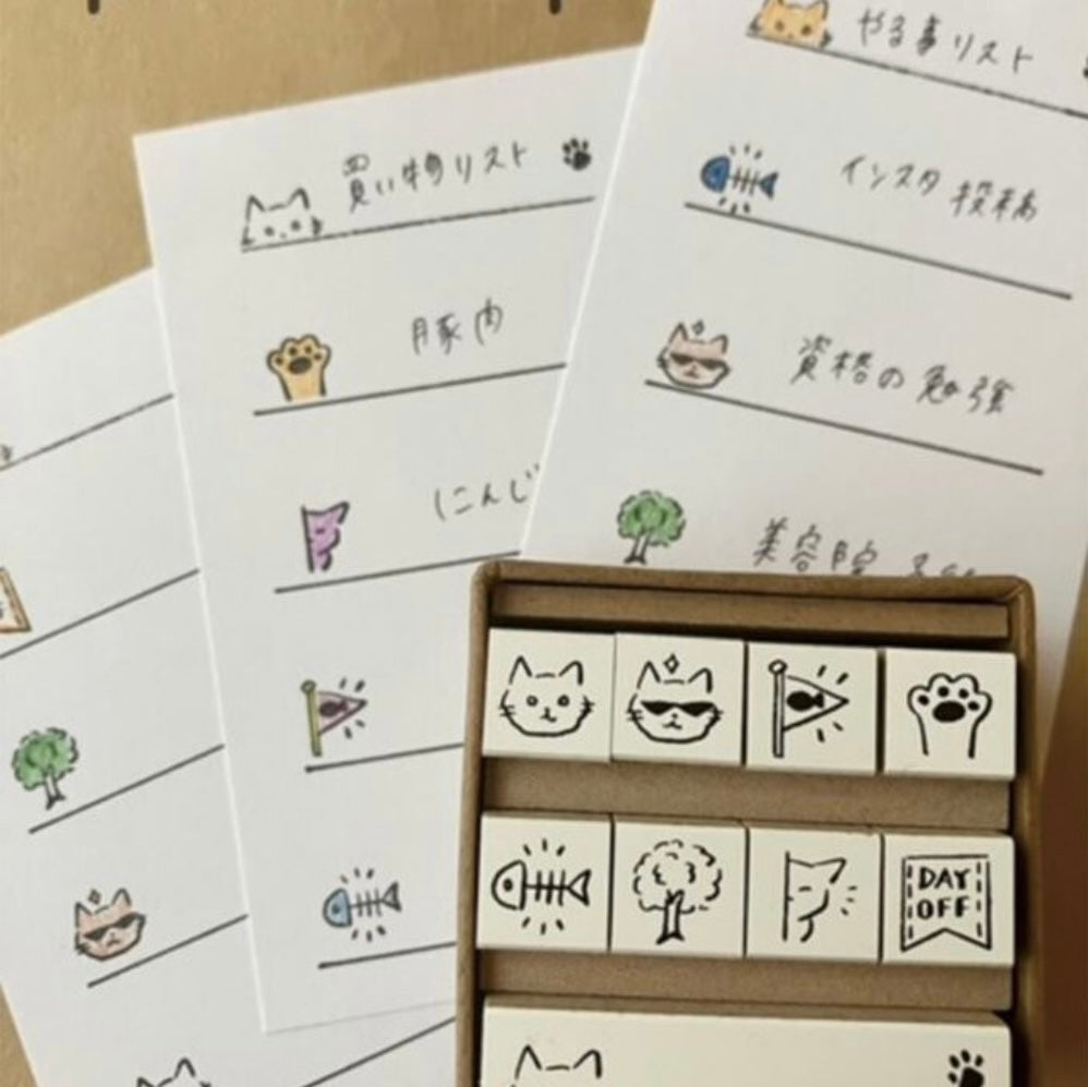 Petit Icon Stamps Set of 9