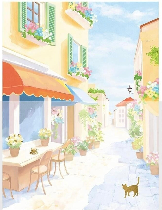 Letter Set - Cafe and Cats