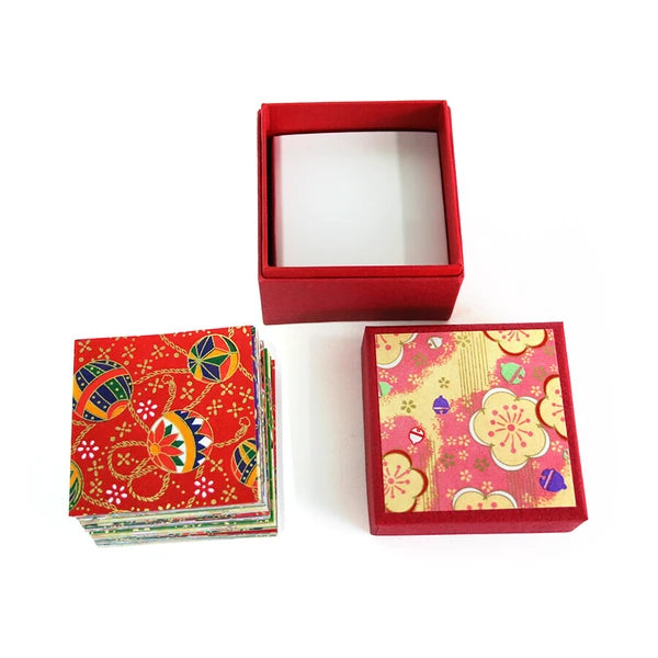 Yuzen Origami Paper Box – Red