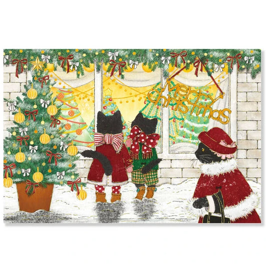 Akane Kotoko Cat Christmas Postcard