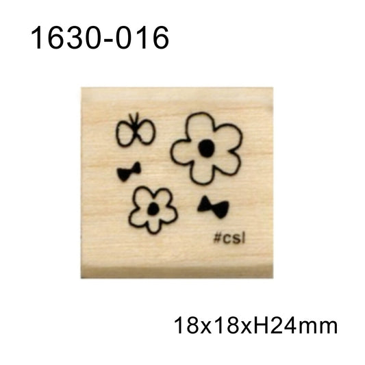 Kodomo No Kao Stamp Flower and Butterfly