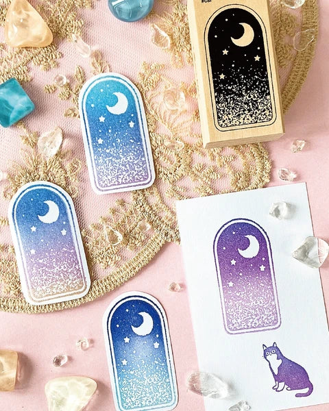 Kodomo No Kao Stamp Moon Sky