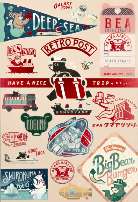 [ob1toy || オビワン] - Traveling Bear Postcard