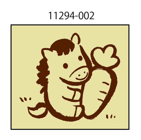 Kodomo No Kao Stamp New Year Zodiac Horses Large