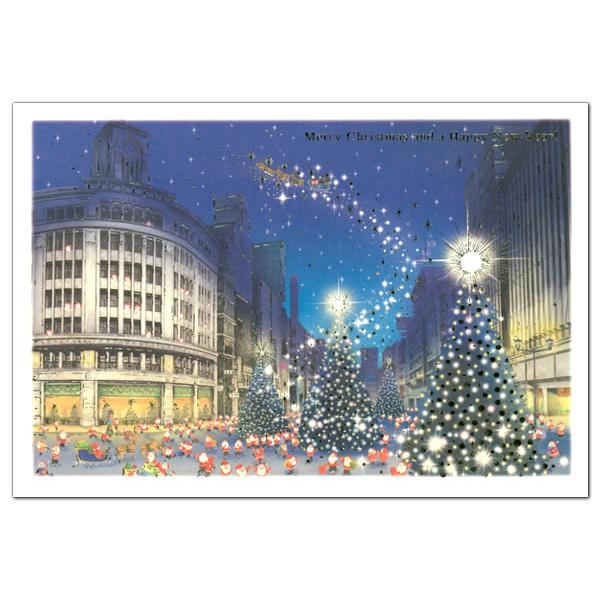 Mini Santa Christmas Card with Envelope - Ginza Tokyo