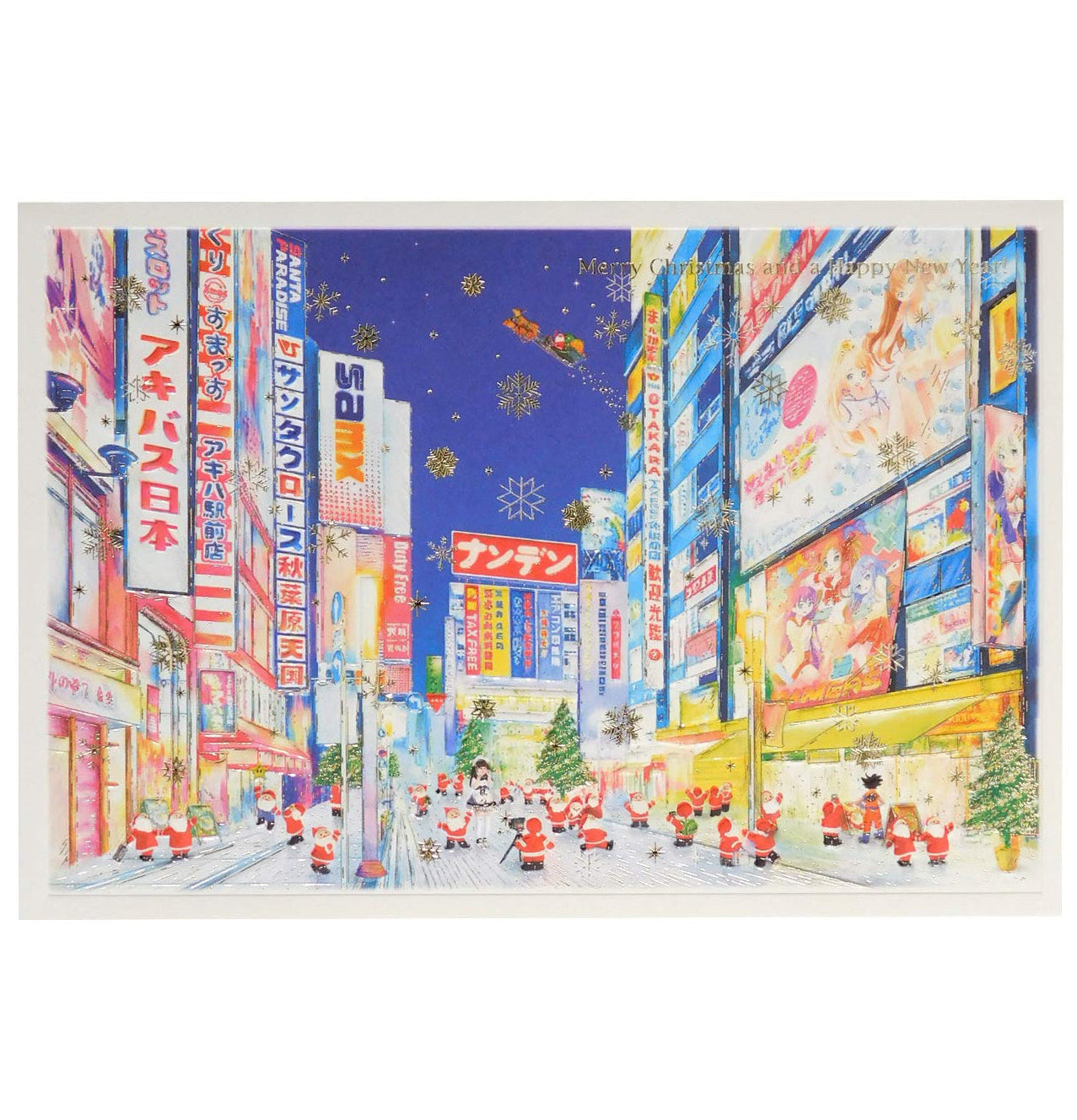 Mini Santa Christmas Card with Envelope - Akihabara