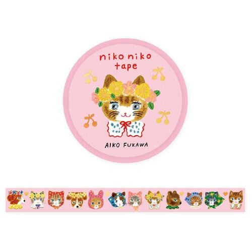 [Aiko Fukawa] Cozyca Washi Tape - Niko Niko