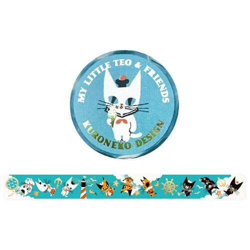 [Kuroneko Design] Cozyca Washi Tape - My Little Teo & Friends