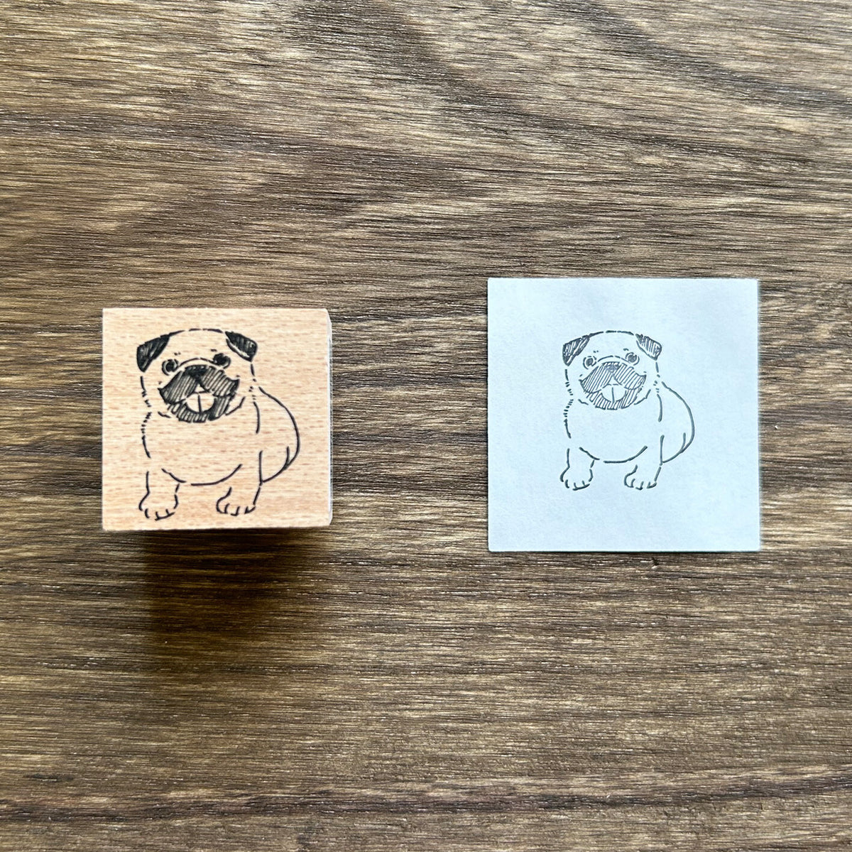 Alte Wood Stamp - Pug