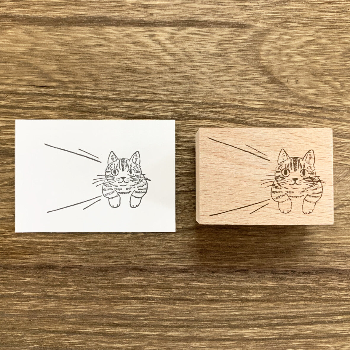 Alte Wood Stamp - Speech Cat