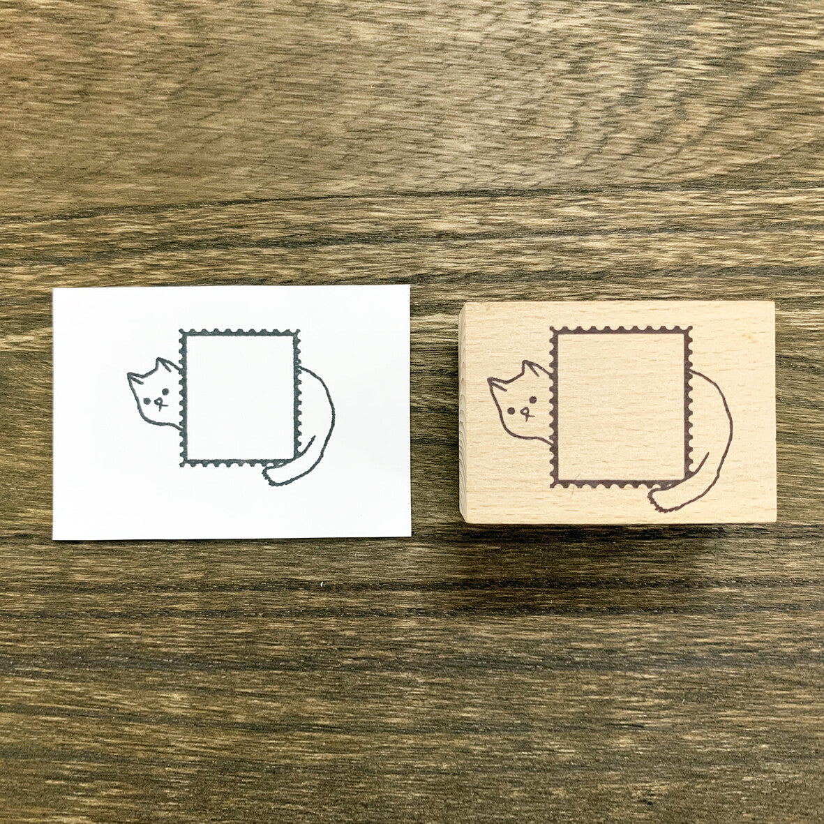 Alte Wood Stamp - Cat Frame Stamp