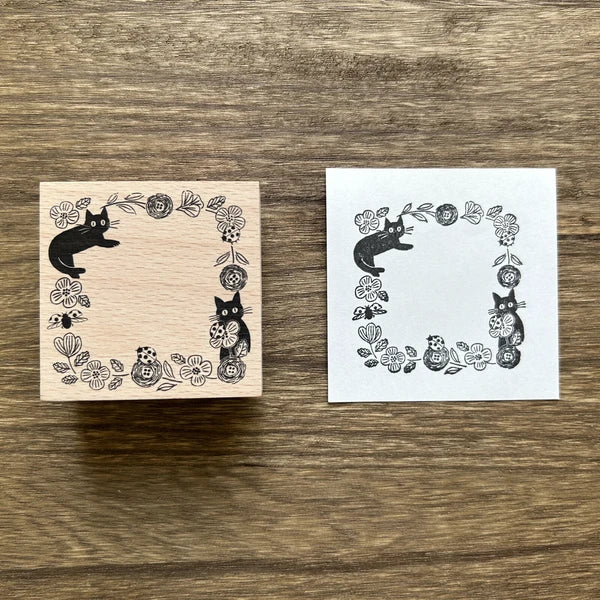 Alte Wood Stamp - Cat Border