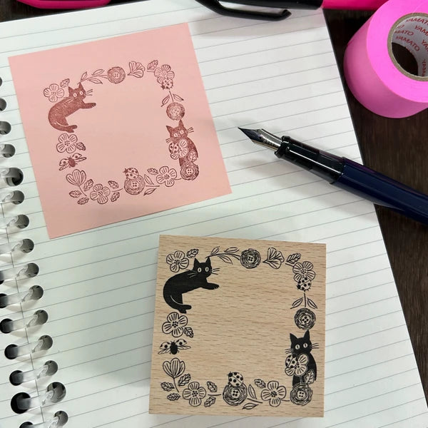 Alte Wood Stamp - Cat Border