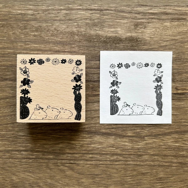 Alte Wood Stamp - Capybara Border