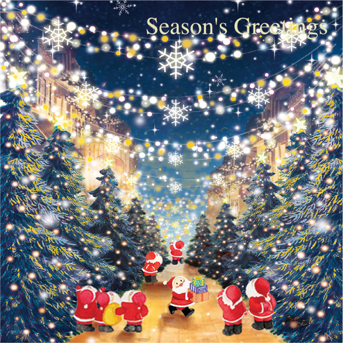 Mini Santa Christmas Pop-Up Card - X-Mas Tree Market