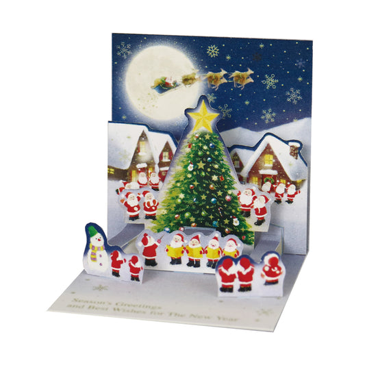 Mini Santa Christmas Pop-Up Card - Carol