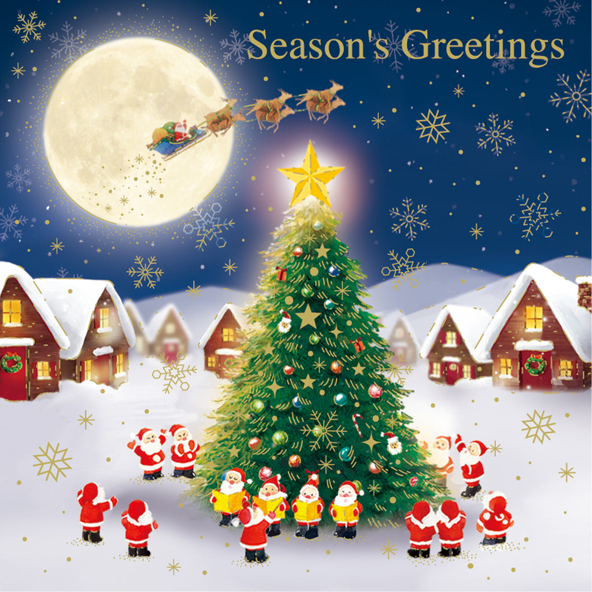 Mini Santa Christmas Pop-Up Card - Carol