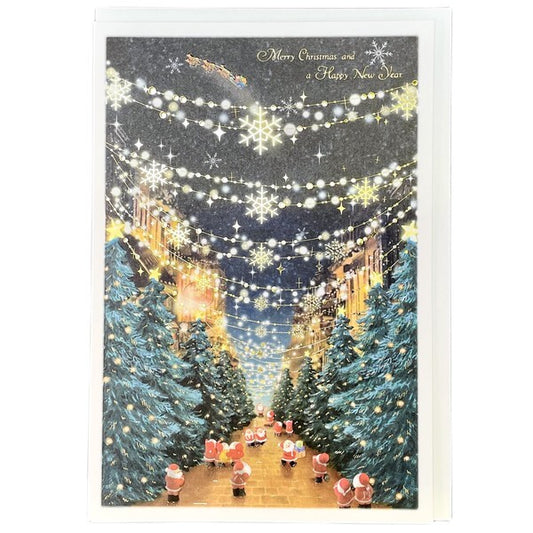 Mini Santa Christmas Card with Envelope - X-Mas Tree Market