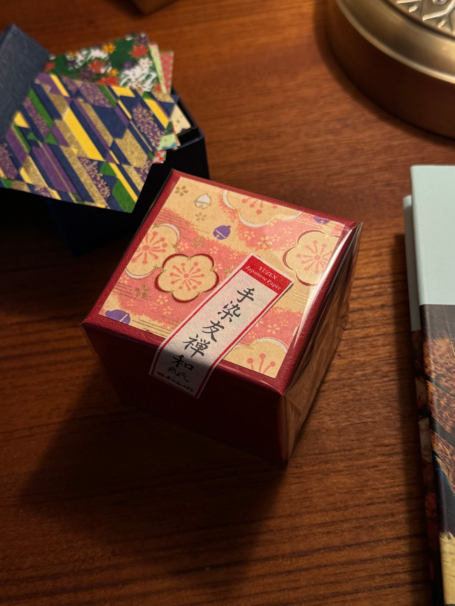 Yuzen Origami Paper Box – Red