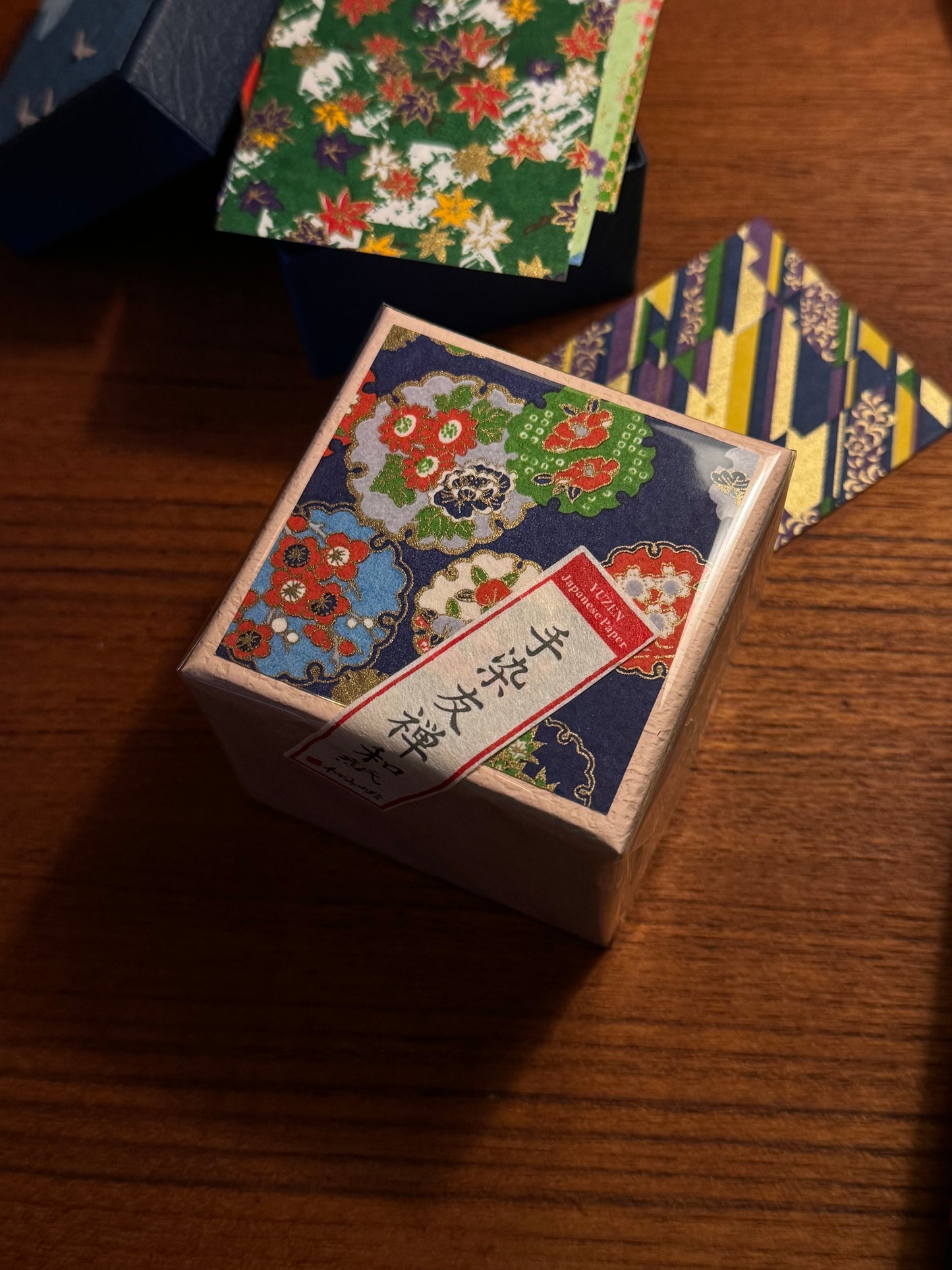 Yuzen Origami Paper Box – Pink